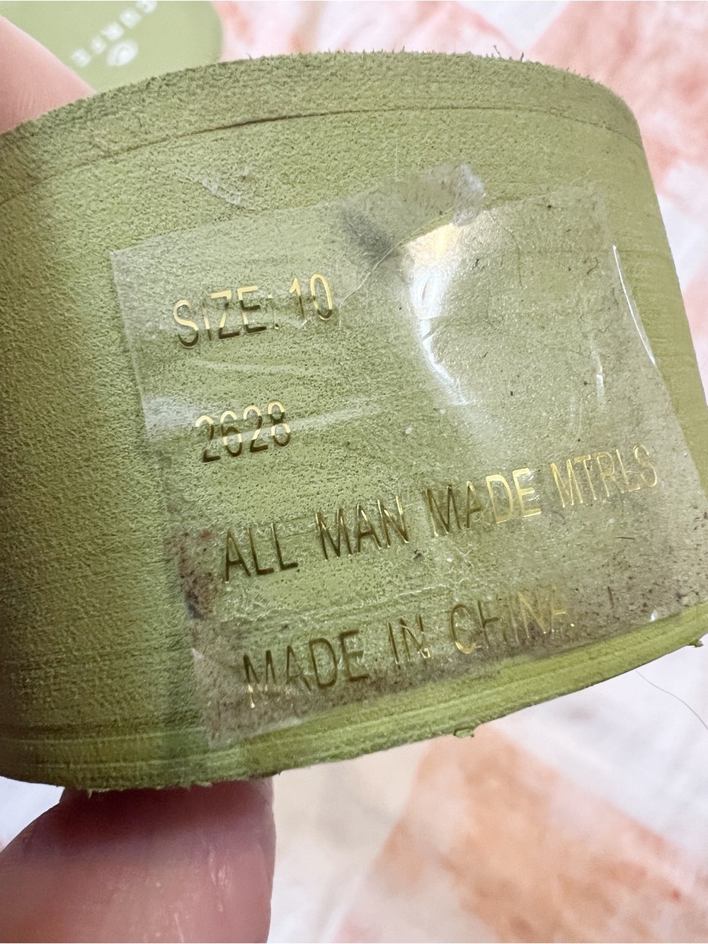 Curfew Olive Green Platform Flip Flop Sandals - Picture 6 of 6